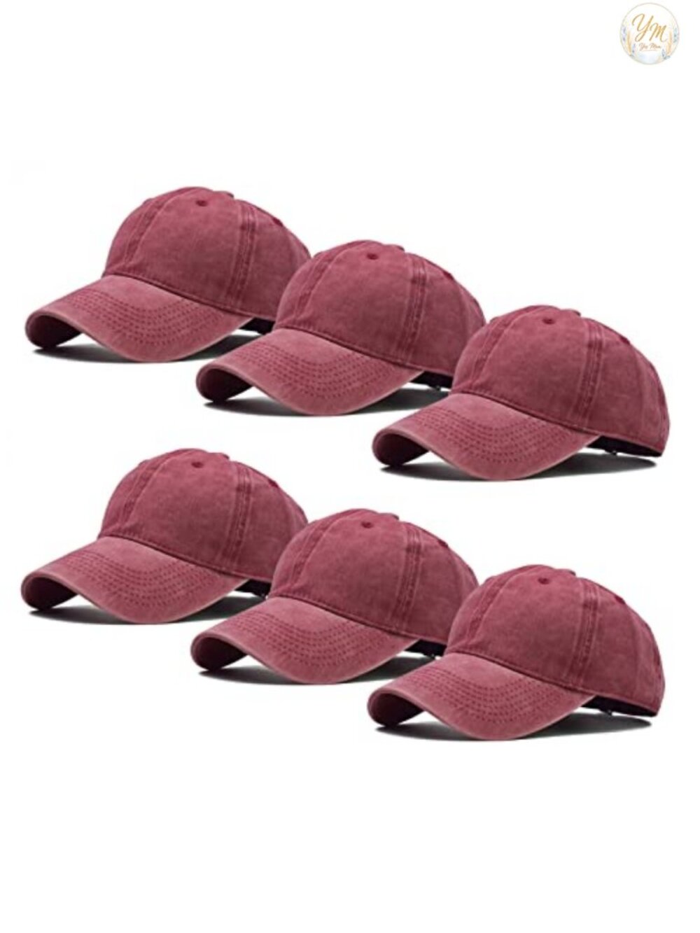 Washed Cotton Distressed Baseball Cap Adjustable Dad Hat Unisex